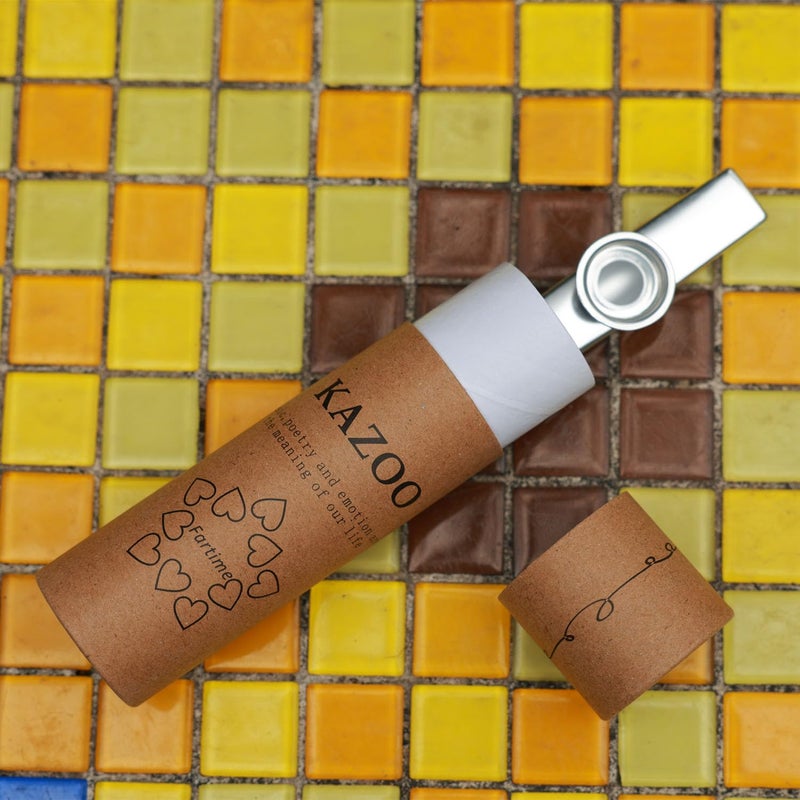 Fartime Silver Exquisite Aluminum Alloy Kazoo With 5 Kazoo Flute Diaphragms And A Beautiful Gift Box-Musical Instruments. (silver) - Image 5